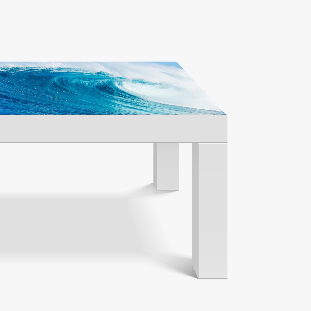 Naklejka na biurko i stół majestatyczna niebieska fala oceaniczna – Wallissimo® Naklejka na biurko i stół majestatyczna niebieska fala oceaniczna – Wallissimo®