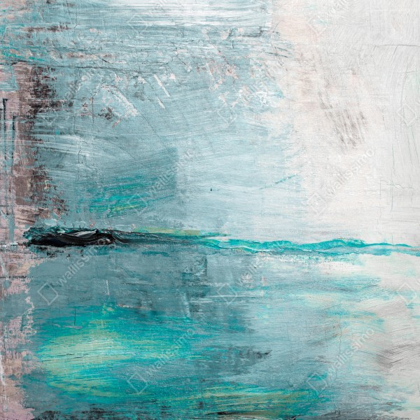 Naklejka na biurko i stół spokojna turkusowa abstrakcyjna morska panorama – Wallissimo® Naklejka na biurko i stół spokojna turkusowa abstrakcyjna morska panorama – Wallissimo®