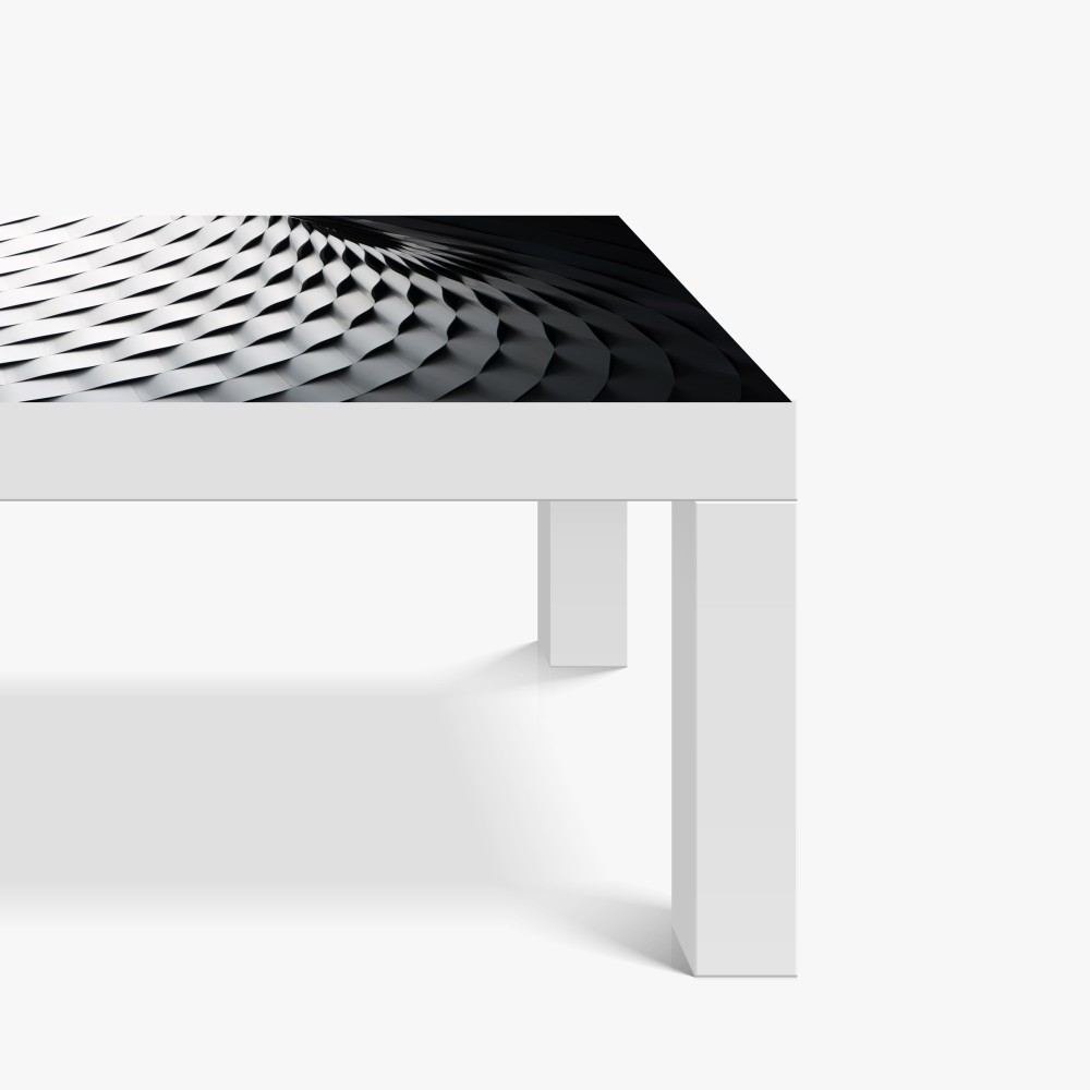 Naklejka na biurko i stół monochromatyczny geometryczny wzór z metalu – Wallissimo® Naklejka na biurko i stół monochromatyczny geometryczny wzór z metalu – Wallissimo®