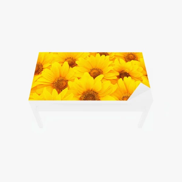 Naklejka na biurko i stół mglista panorama Dubaju ponad chmurami – Wallissimo®