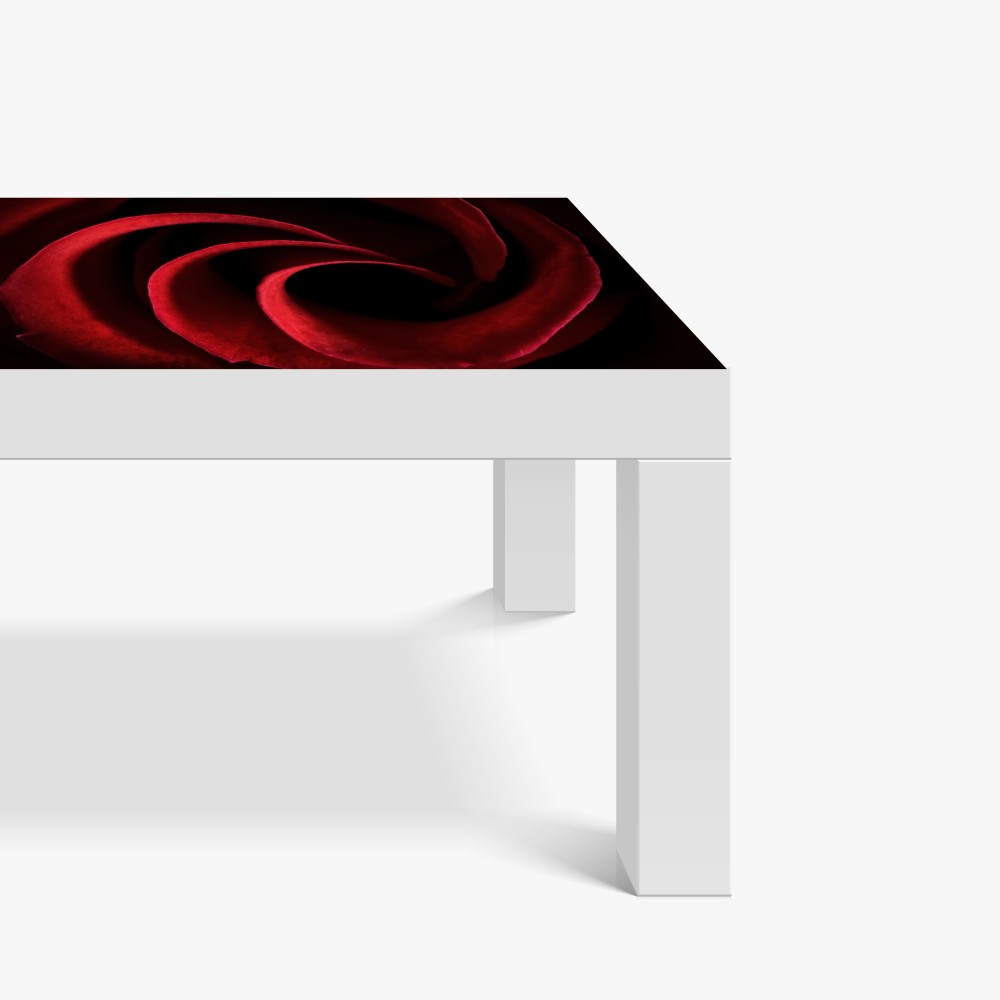 Naklejka na biurko i stół spirala głębokich czerwonych płatków róży – Wallissimo® Naklejka na biurko i stół spirala głębokich czerwonych płatków róży – Wallissimo®