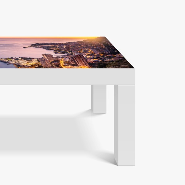 Naklejka na biurko i stół różany akwarelowy ogród z kolibrem – Wallissimo®