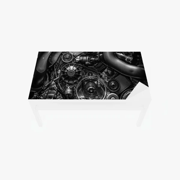 Naklejka na biurko i stół tropikalny wzór botaniczny z tukanem – Wallissimo®