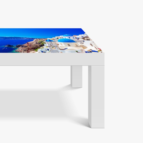 Naklejka na biurko i stół panorama zimowego lasu pokrytego śniegiem – Wallissimo®