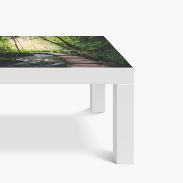 Naklejka na biurko i stół żywy abstrakcyjny wzór kształtów – Wallissimo®