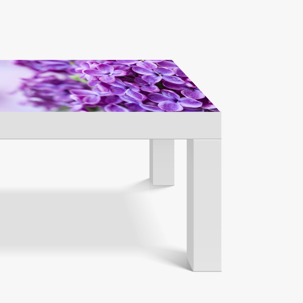 Naklejka na biurko i stół fioletowe kwiaty lilaka zbliżenie – Wallissimo® Naklejka na biurko i stół fioletowe kwiaty lilaka zbliżenie – Wallissimo®