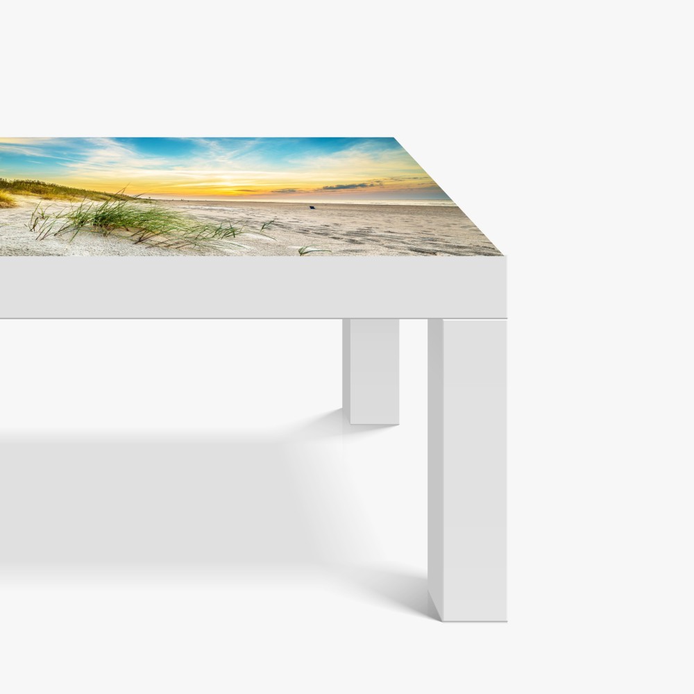 Naklejka na biurko i stół zachód słońca nad spokojnymi wydmami – Wallissimo® Naklejka na biurko i stół zachód słońca nad spokojnymi wydmami – Wallissimo®