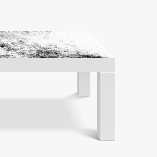 Naklejka na biurko i stół delikatne zbliżenie nasion dmuchawca czarno-białe – Wallissimo®