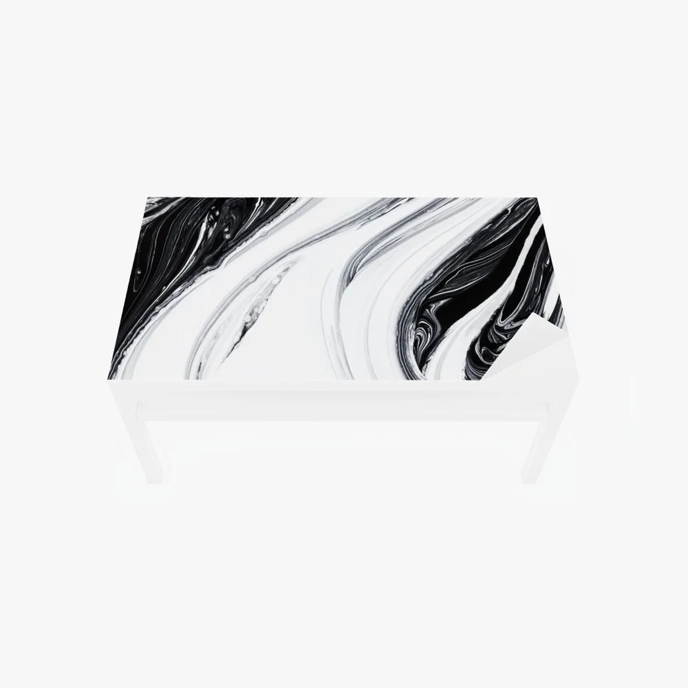 Naklejka na biurko i stół monochromatyczne marmurowe wiry – Wallissimo® Naklejka na biurko i stół monochromatyczne marmurowe wiry – Wallissimo®