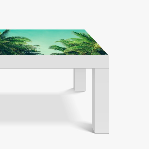 Naklejka na biurko i stół panorama zimowego lasu pokrytego śniegiem – Wallissimo®