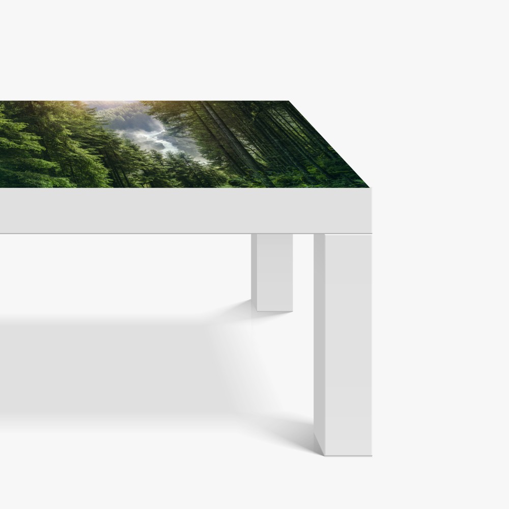 Naklejka na biurko i stół Krimml wodospad w bujnym alpejskim lesie – Wallissimo® Naklejka na biurko i stół Krimml wodospad w bujnym alpejskim lesie – Wallissimo®