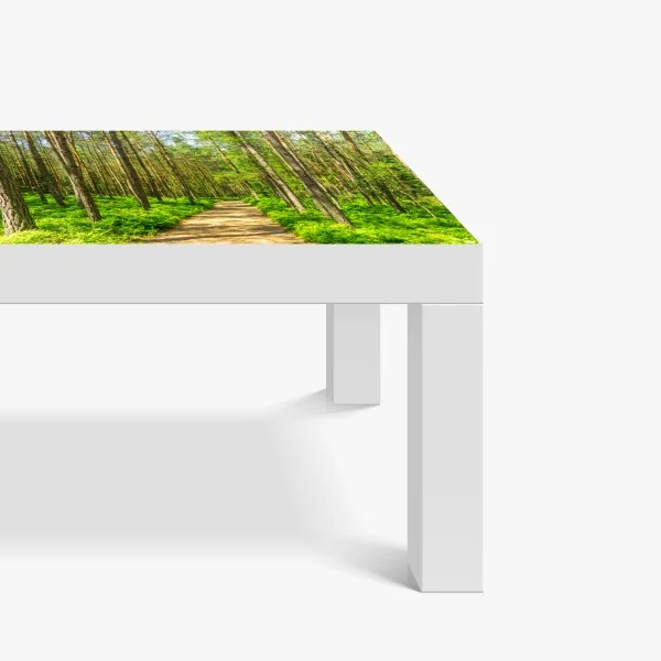 Naklejka na biurko i stół stylizowany motyw tygrysa na turkusowym tle – Wallissimo®