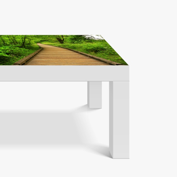 Naklejka na biurko i stół eteryczna fioletowa abstrakcja marmurowa – Wallissimo®