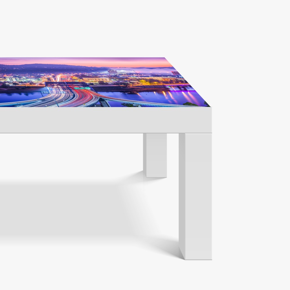 Naklejka na biurko i stół Panorama Charleston o świcie – Wallissimo® Naklejka na biurko i stół Panorama Charleston o świcie – Wallissimo®