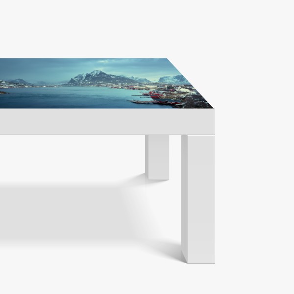 Naklejka na biurko i stół tropikalna turkusowa zatoka panorama – Wallissimo®