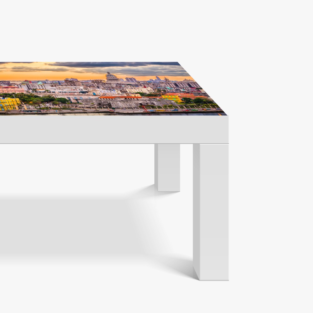 Naklejka na biurko i stół Hawana panorama miasta o zachodzie słońca – Wallissimo® Naklejka na biurko i stół Hawana panorama miasta o zachodzie słońca – Wallissimo®