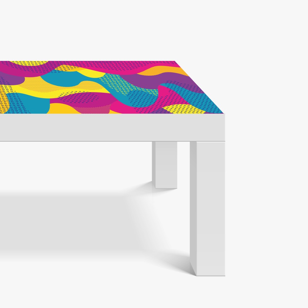 Naklejka na biurko i stół żywy abstrakcyjny wzór fal – Wallissimo® Naklejka na biurko i stół żywy abstrakcyjny wzór fal – Wallissimo®