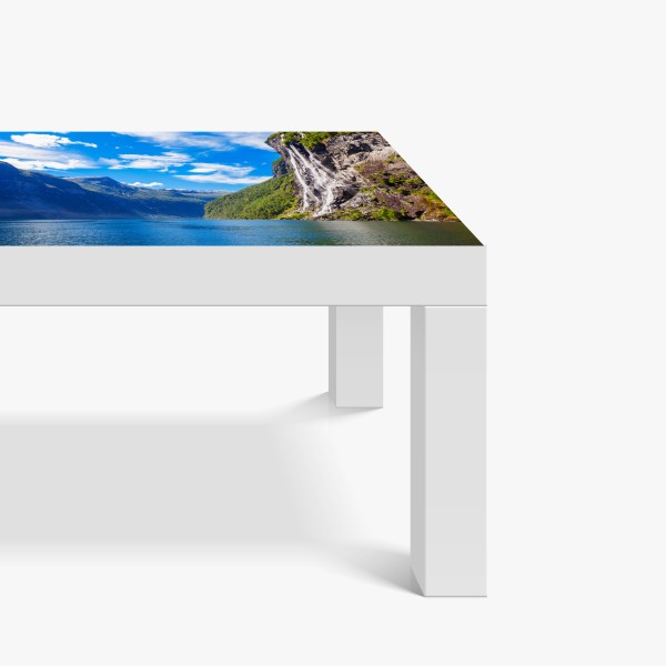 Naklejka na biurko i stół złoty botaniczny wzór – Wallissimo®