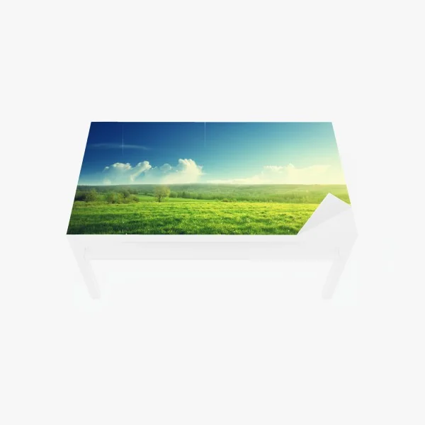 Naklejka na biurko i stół surrealistyczna klasyczna twarz w duotonie – Wallissimo®