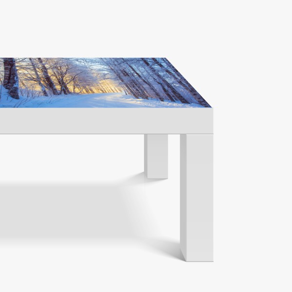 Naklejka na biurko i stół słoneczna zielona łąka o wschodzie – Wallissimo®