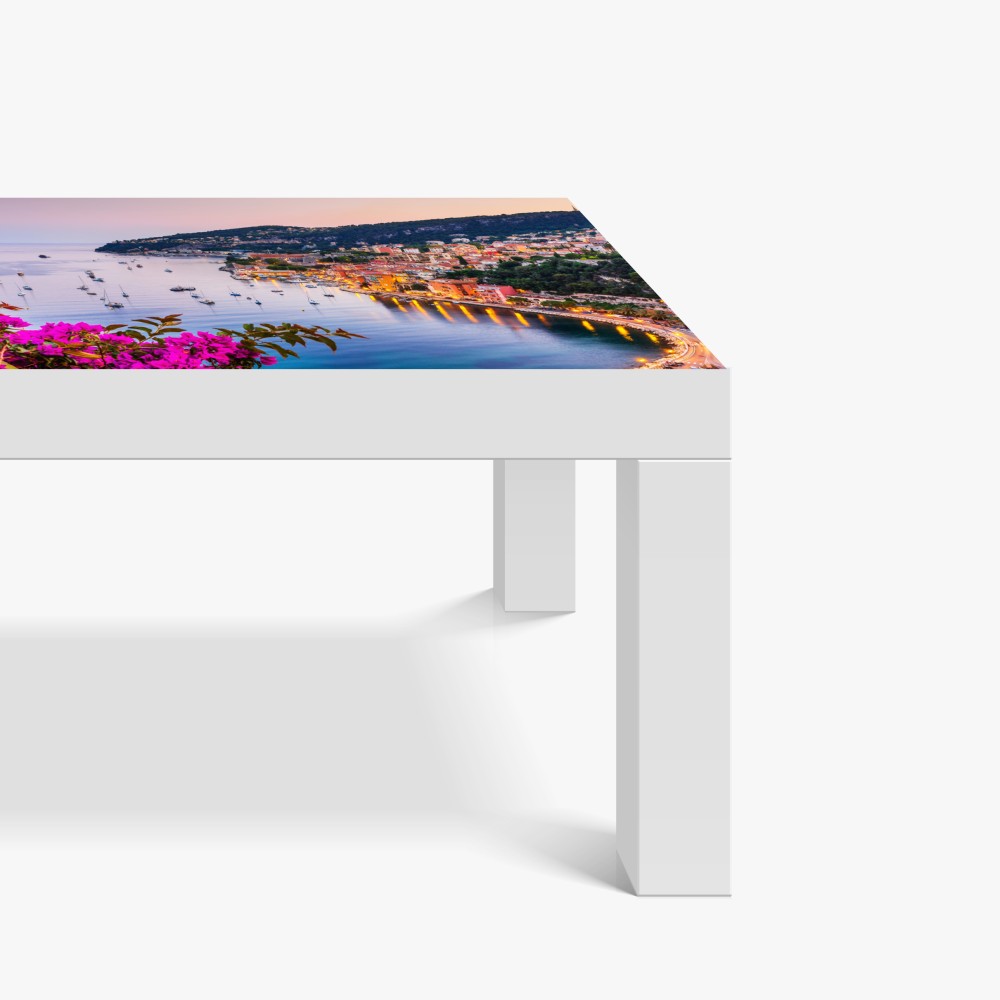 Naklejka na biurko i stół zachód słońca nad zatoką Villefranche-sur-Mer – Wallissimo® Naklejka na biurko i stół zachód słońca nad zatoką Villefranche-sur-Mer – Wallissimo®