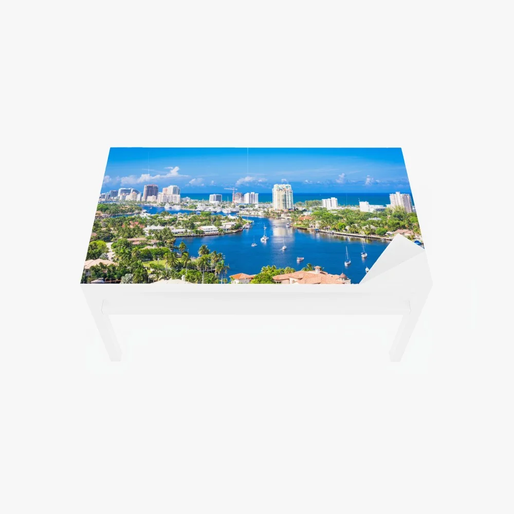 Naklejka na biurko i stół Fort Lauderdale panorama nad wybrzeżem – Wallissimo® Naklejka na biurko i stół Fort Lauderdale panorama nad wybrzeżem – Wallissimo®