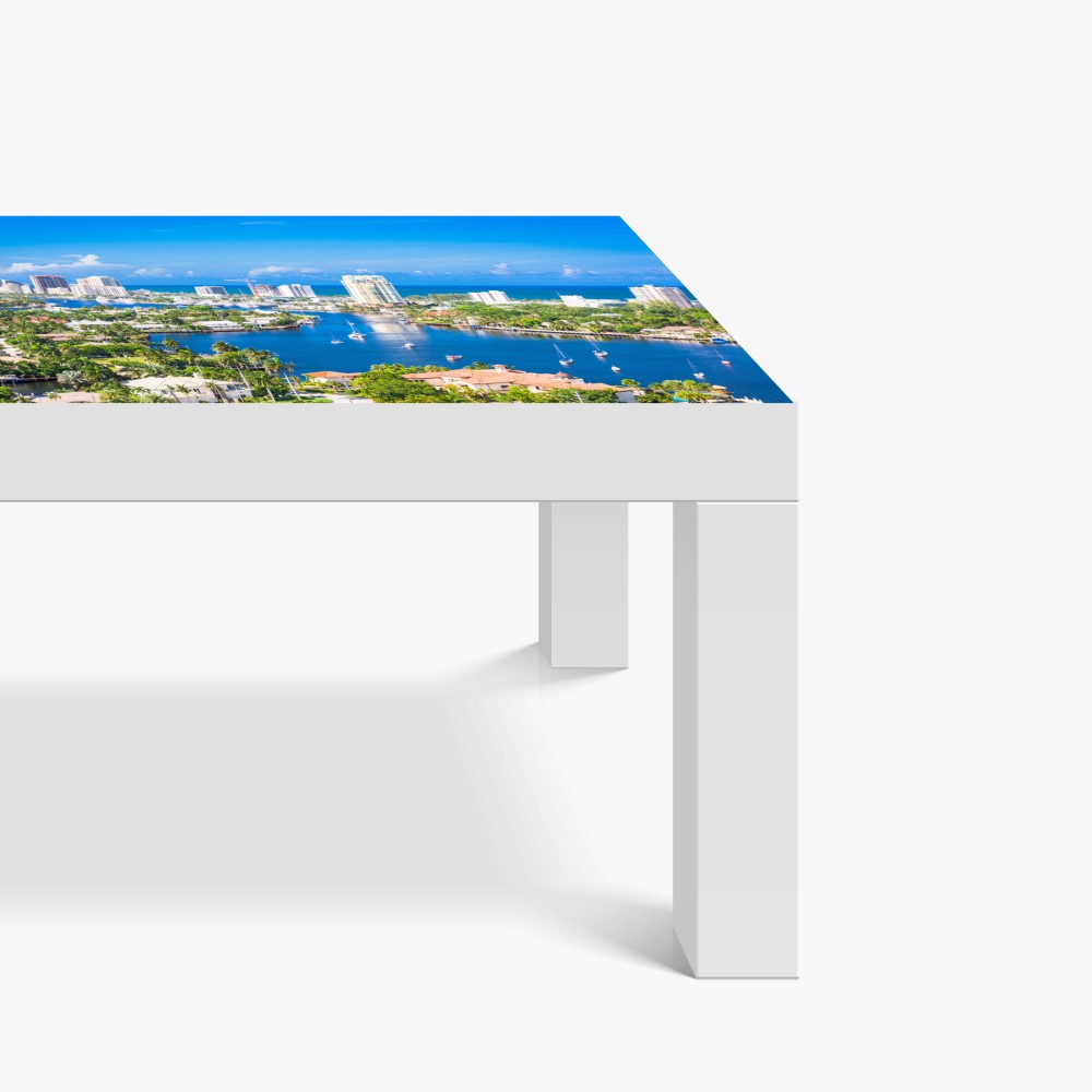 Naklejka na biurko i stół Fort Lauderdale panorama nad wybrzeżem – Wallissimo® Naklejka na biurko i stół Fort Lauderdale panorama nad wybrzeżem – Wallissimo®