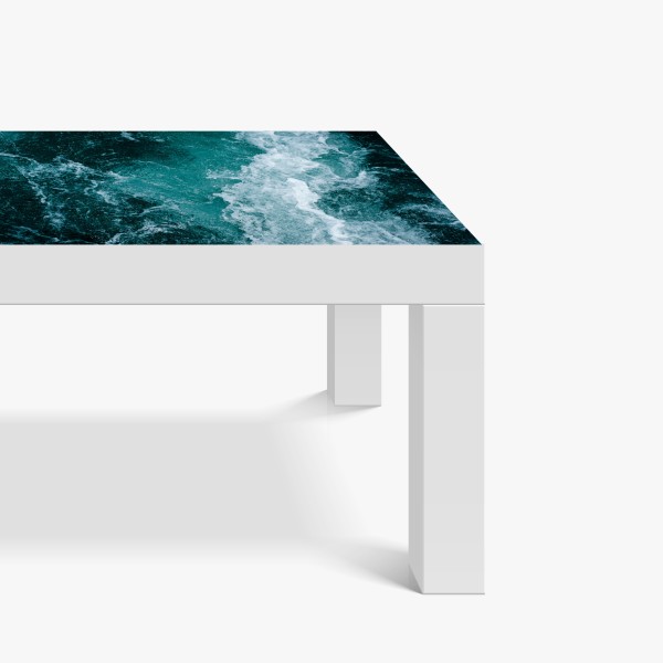 Naklejka na biurko i stół delikatne zbliżenie nasion dmuchawca czarno-białe – Wallissimo®