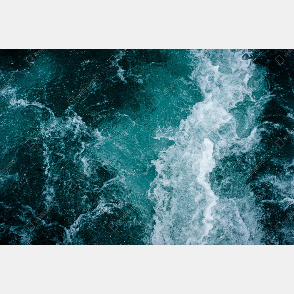 Naklejka na biurko i stół turkusowe fale morskie – Wallissimo® Naklejka na biurko i stół turkusowe fale morskie – Wallissimo®