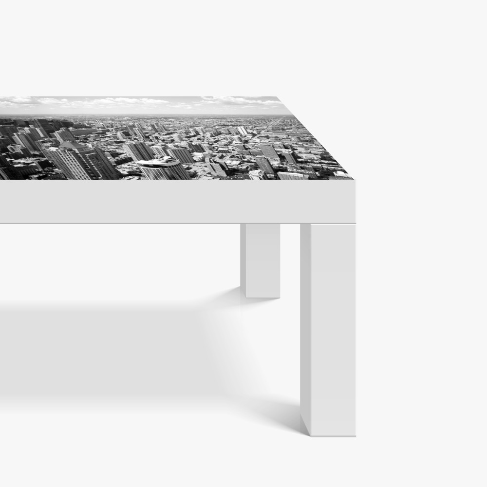 Naklejka na biurko i stół Chicago panorama miasta w odcieniach szarości – Wallissimo® Naklejka na biurko i stół Chicago panorama miasta w odcieniach szarości – Wallissimo®