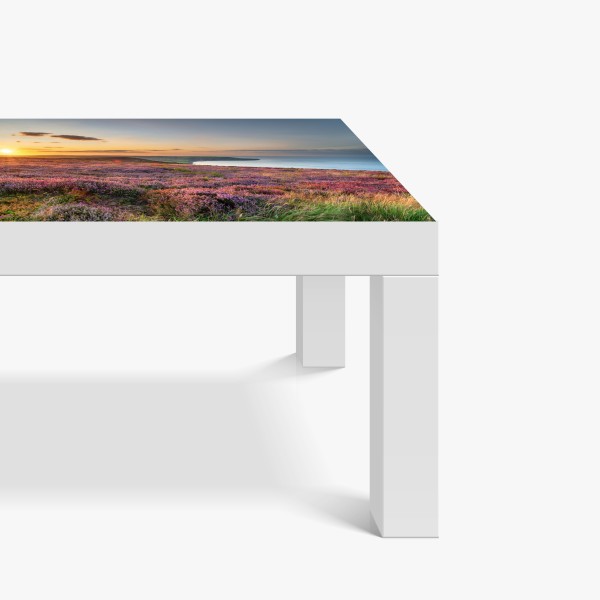 Naklejka na biurko i stół neonowa różowa abstrakcja płynna – Wallissimo®