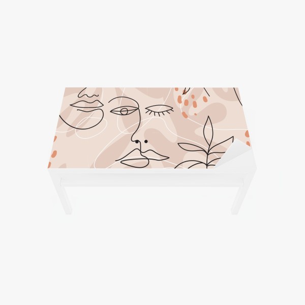 Naklejka na biurko i stół botaniczny wzór z cytrynami – Wallissimo®