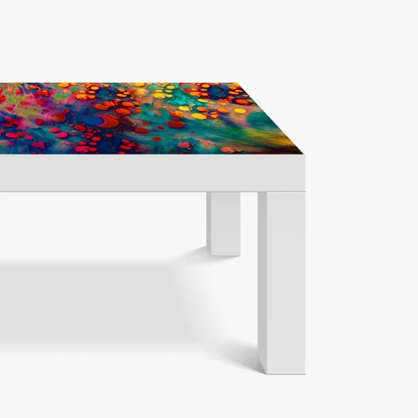 Naklejka na biurko i stół zbliżenie czerwonej dalii – Wallissimo®