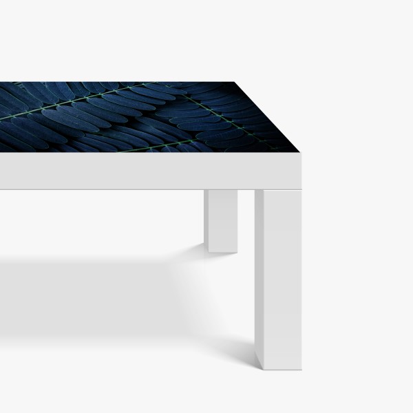 Naklejka na biurko i stół mglisty las czarno-biały – Wallissimo®