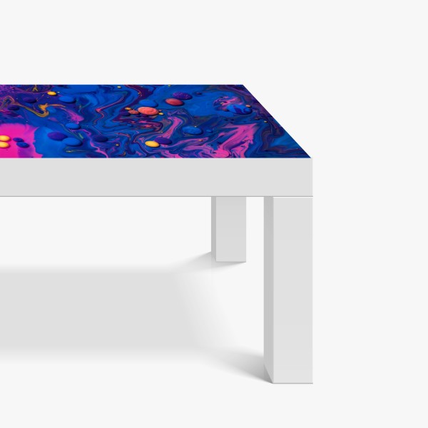 Naklejka na biurko i stół elegancki wzór z żurawiami i lotosami – Wallissimo®