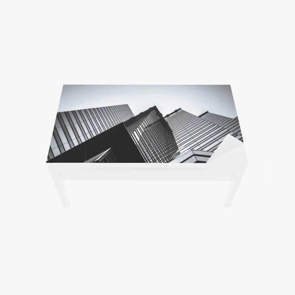 Naklejka na biurko i stół Hongkong budynek komercyjny z bliska – Wallissimo® Naklejka na biurko i stół Hongkong budynek komercyjny z bliska – Wallissimo®