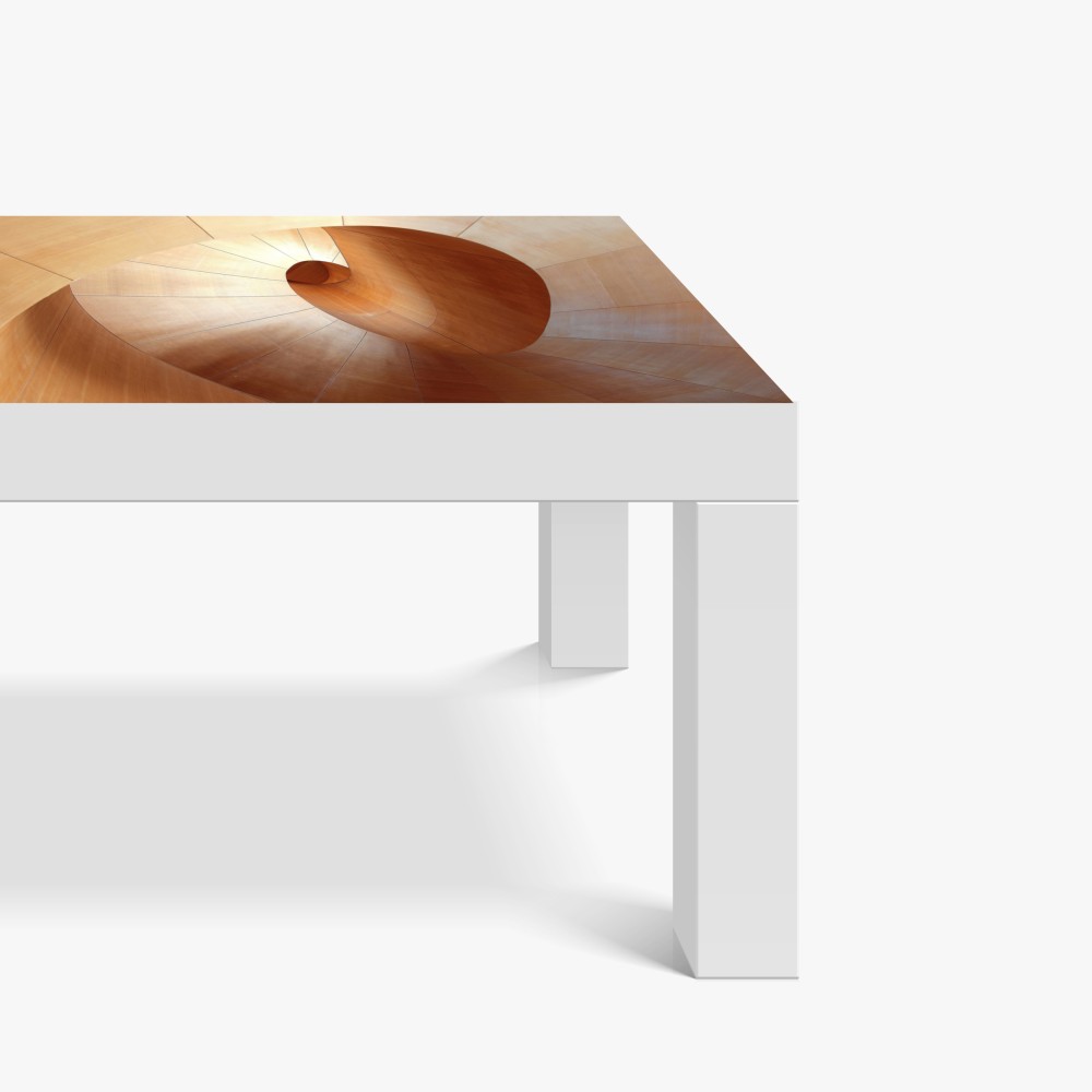 Naklejka na biurko i stół ciepła drewniana spirala – Wallissimo® Naklejka na biurko i stół ciepła drewniana spirala – Wallissimo®