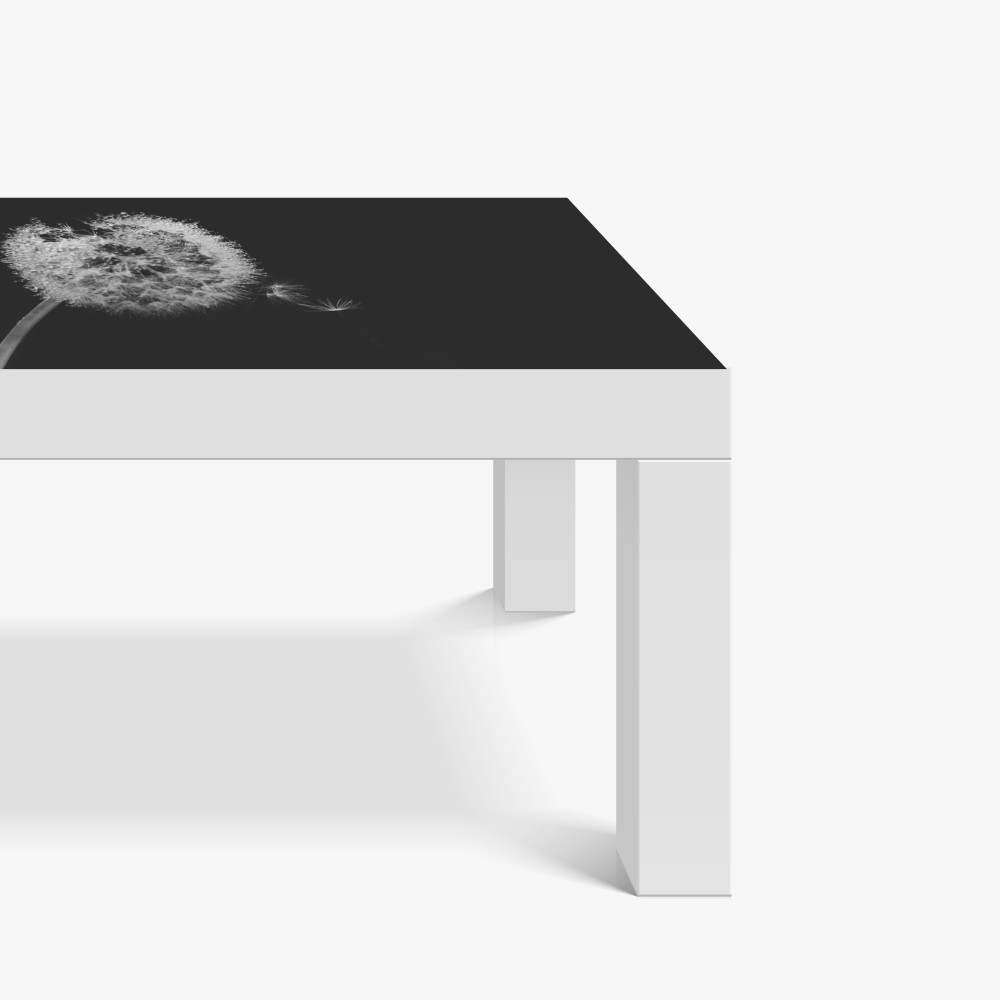 Naklejka na biurko i stół delikatny dmuchawiec w monochromie – Wallissimo® Naklejka na biurko i stół delikatny dmuchawiec w monochromie – Wallissimo®