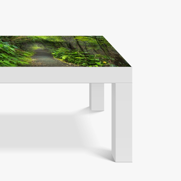 Naklejka na biurko i stół turkusowy wzór łusek z złotymi detalami – Wallissimo®