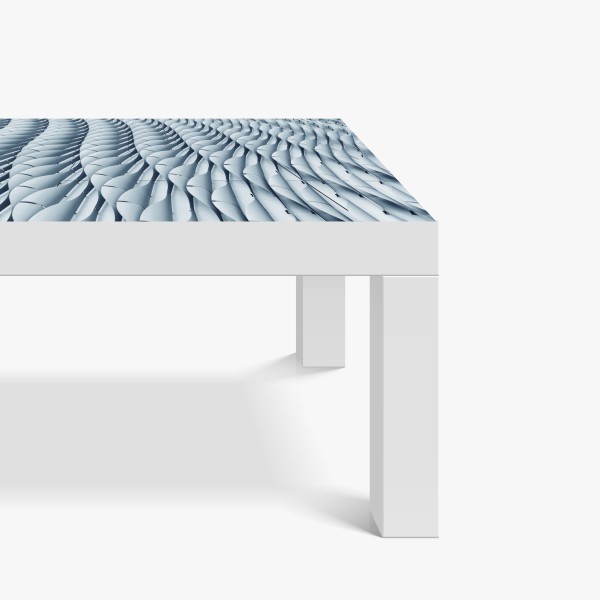 Naklejka na biurko i stół panorama zimowego lasu pokrytego śniegiem – Wallissimo®