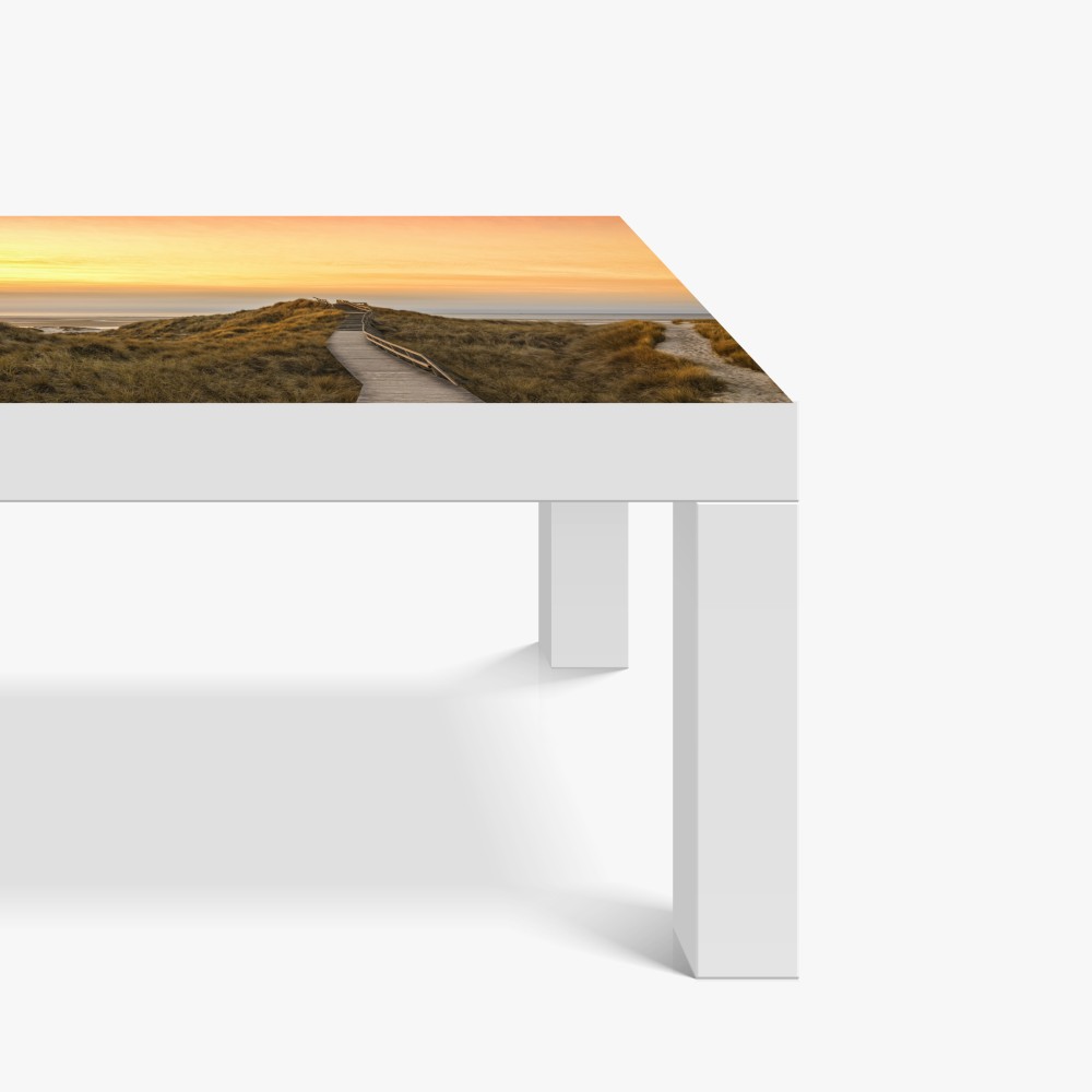 Naklejka na biurko i stół zachód słońca nad plażą Amrum – Wallissimo® Naklejka na biurko i stół zachód słońca nad plażą Amrum – Wallissimo®