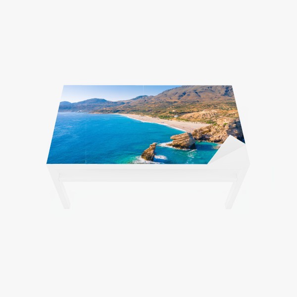 Naklejka na biurko i stół turkusowe fale morskie – Wallissimo®