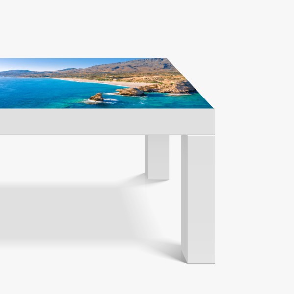 Naklejka na biurko i stół turkusowe fale morskie – Wallissimo®