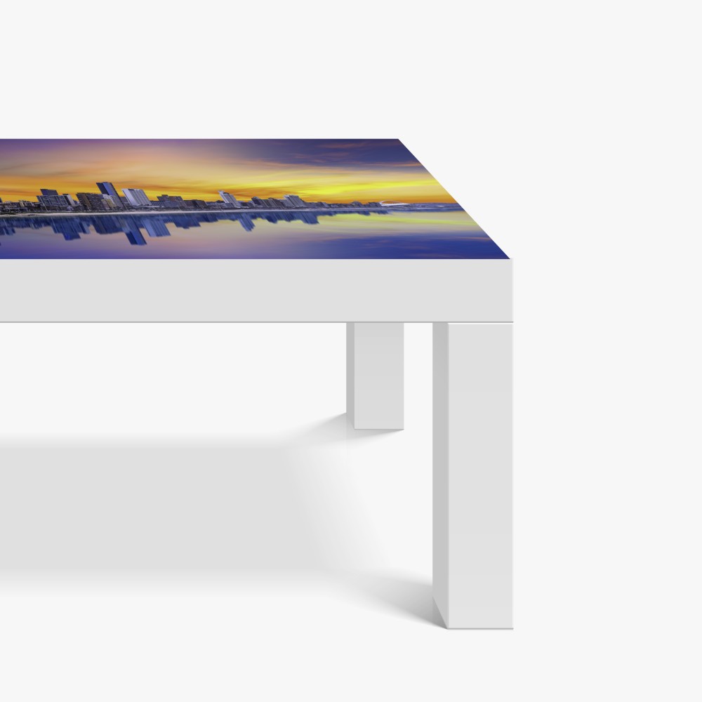 Naklejka na biurko i stół Durban zmierzchowa panorama nad plażą – Wallissimo® Naklejka na biurko i stół Durban zmierzchowa panorama nad plażą – Wallissimo®