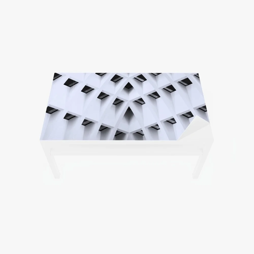 Naklejka na biurko i stół geometryczny łukowy sufit – Wallissimo® Naklejka na biurko i stół geometryczny łukowy sufit – Wallissimo®