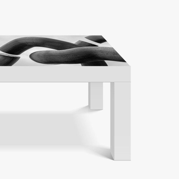 Naklejka na biurko i stół delikatny złoty wzór miłorzębu – Wallissimo®