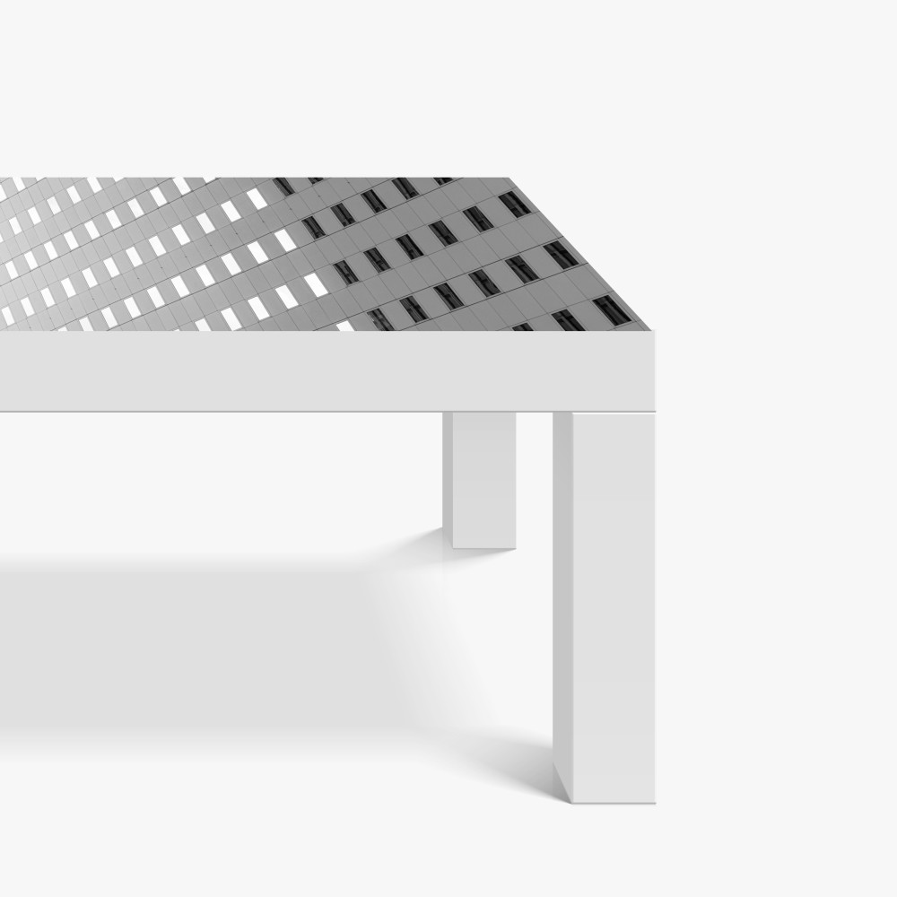 Naklejka na biurko i stół minimalistyczna fasada z geometrycznym wzorem – Wallissimo® Naklejka na biurko i stół minimalistyczna fasada z geometrycznym wzorem – Wallissimo®