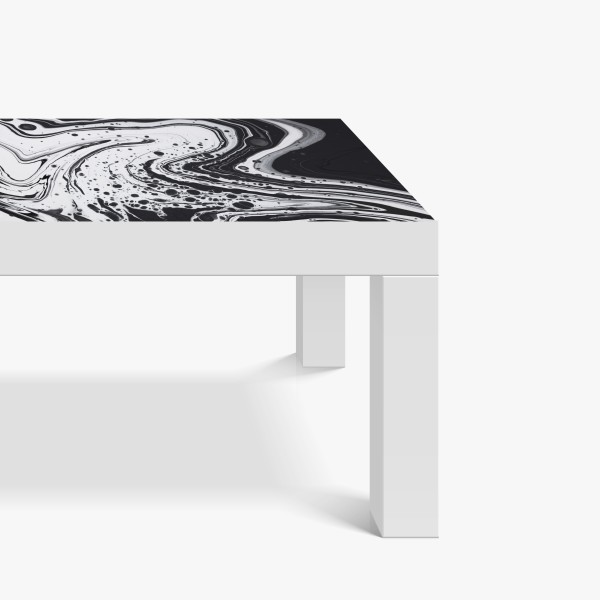 Naklejka na biurko i stół czerwony botaniczny wzór liści – Wallissimo®