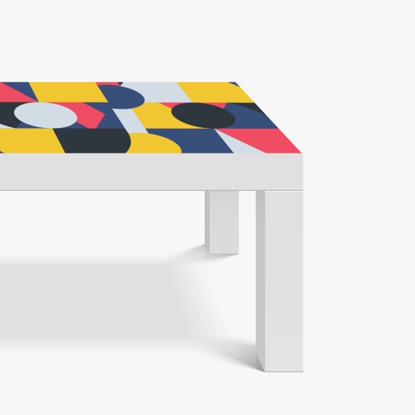 Naklejka na biurko i stół retro czerwone goździki wzór kwiatowy – Wallissimo®