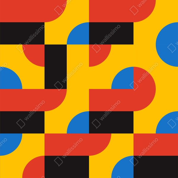 Naklejka na biurko i stół odważny geometryczny wzór na ścianę – Wallissimo® Naklejka na biurko i stół odważny geometryczny wzór na ścianę – Wallissimo®